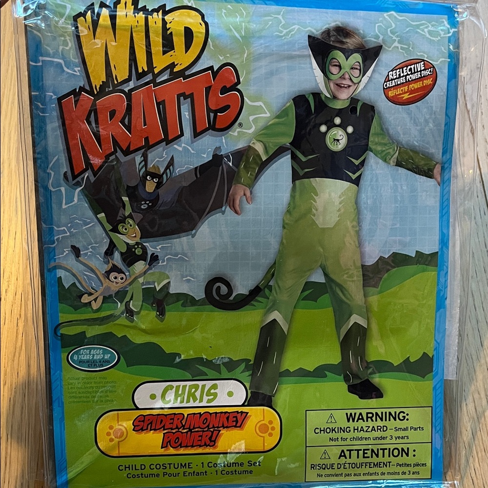 Wild Kratts Chris Spider Monkey Costume - For Ages 4 Years and Up - Picture 6 of 9
